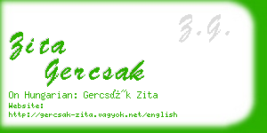 zita gercsak business card